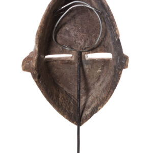 Initiation mask - Wood - Copper - Lwalwa - Congo