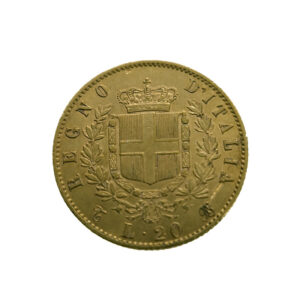 Italy 20 Lire 1869 Vittorio Emanuele II