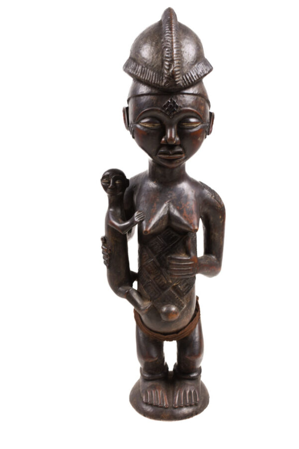 Maternity figure - Wood - Chokwe - Congo