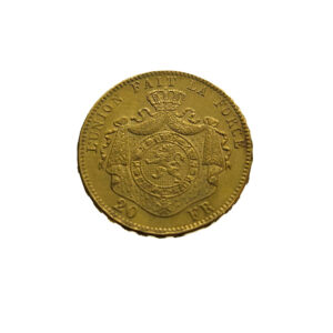 Belgium 20 Francs 1875 Leopold II