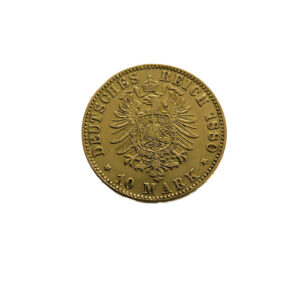 Germany, Hessen 10 Mark 1880-H Louis IV