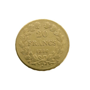 France 20 Francs 1840-A Louis Philippe I