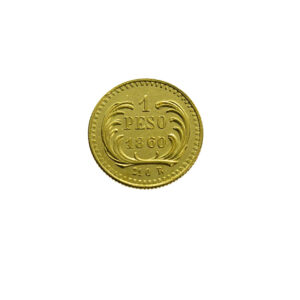 Guatemala 1 Peso 1860 Rafael Carrera