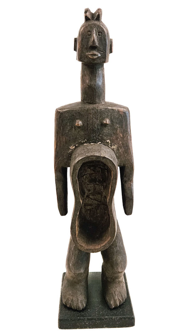 Anthropomorphic cup - Wood - Koro - Nigeria