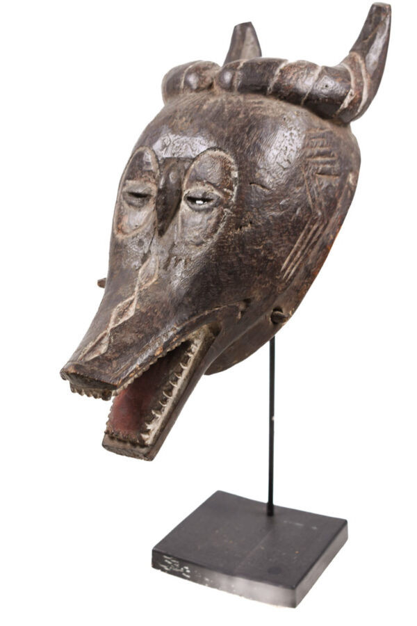 Buffalo mask - Wood - Guro Zamble - Ivory Coast