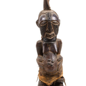 Power Figure - Wood, Horn, Metal - Songye - Congo