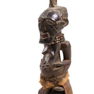 Power Figure - Wood, Horn, Metal - Songye - Congo