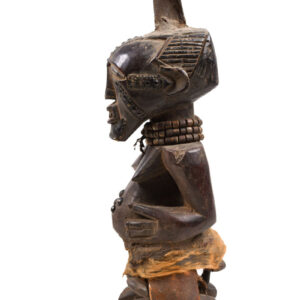 Power Figure - Wood, Horn, Metal - Songye - Congo