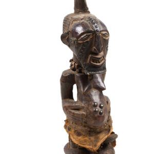 Power Figure - Wood, Horn, Metal - Songye - Congo