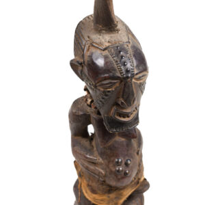 Power Figure - Wood, Horn, Metal - Songye - Congo