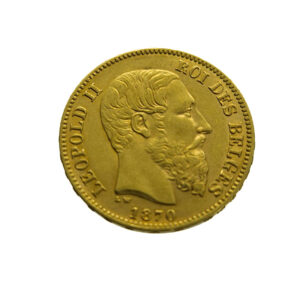 Belgium 20 Francs 1872 Leopold II
