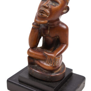 Figure - Wood, Glass - Yombe - Congo