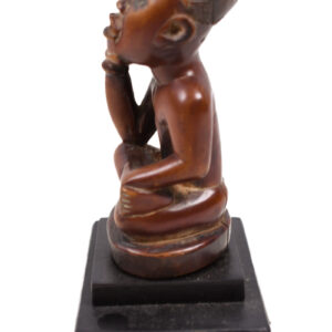 Figure - Wood, Glass - Yombe - Congo