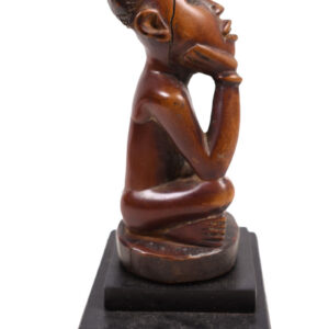 Figure - Wood, Glass - Yombe - Congo