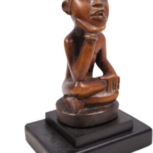 Figure - Wood, Glass - Yombe - Congo