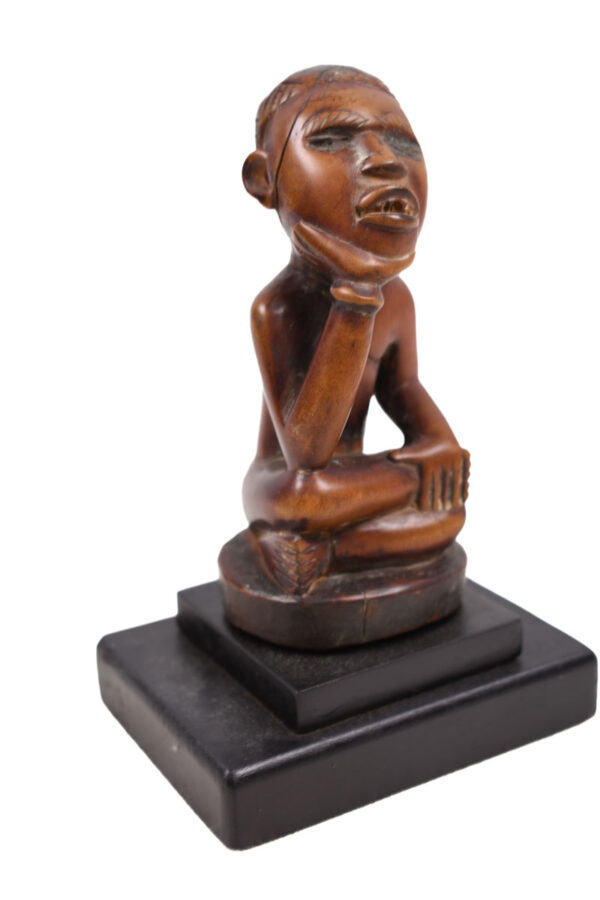 Figure - Wood, Glass - Yombe - Congo