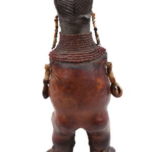 Fertility Doll - Terracotta, Beads, Leather - Chiki chiki - Cameroon