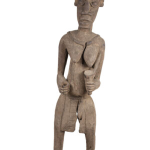 Memorial Figure - Wood - Bangwa - CameroonEnormous Bangwa figure, total length: 158 cm! Good condition with traces of tribal use.