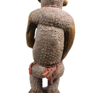 Monkey Figure - Wood, Copper - Bulu - Cameroon