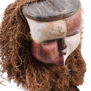 Mask - Wood, Raphia - Aduma - Gabon