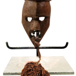 Passport mask - Wood - Salampasu - Congo