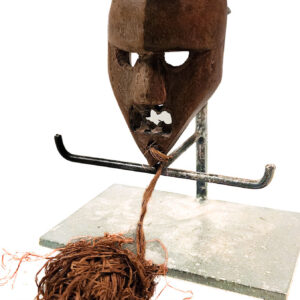 Passport mask - Wood - Salampasu - Congo