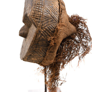 Mask - Raphia, Wood - Tetela - Congo