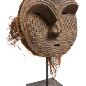 Mask - Raphia, Wood - Tetela - Congo