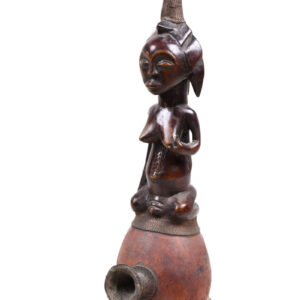 Ceremonial Pipe - Wood- Luba- Congo