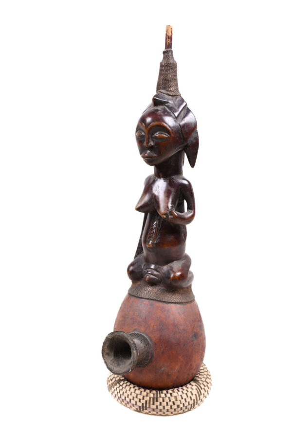 Ceremonial Pipe - Wood- Luba- Congo