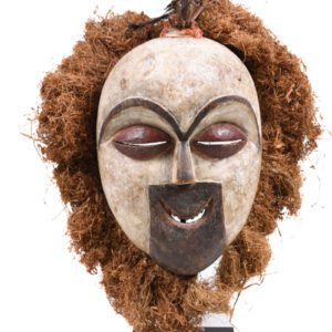 Mask - Wood, Raphia - Galoa - Gabon