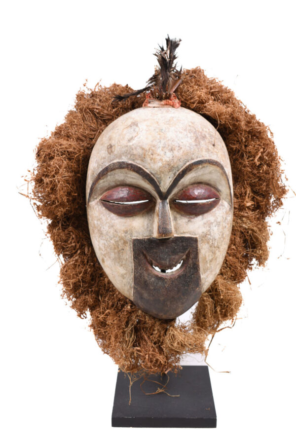 Mask - Wood, Raphia - Galoa - Gabon