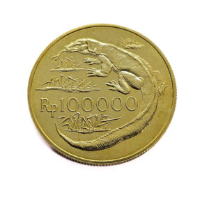 Indonesia 100000 Rupiah 1974 Komodo Dragon