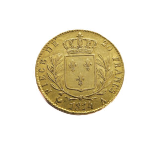 France 20 Francs 1814-A Louis XVIII