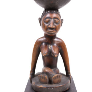 Divination bowl figure - Wood - Yoruba - Nigeria