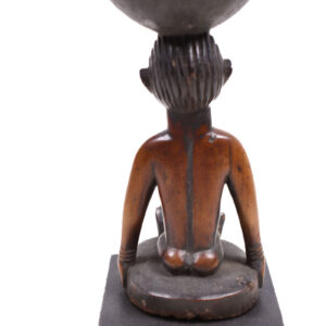 Divination bowl figure - Wood - Yoruba - Nigeria