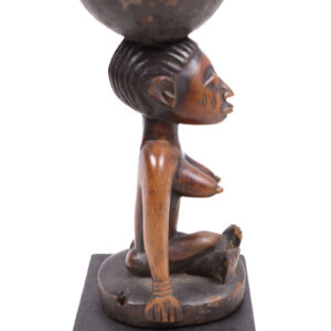 Divination bowl figure - Wood - Yoruba - Nigeria