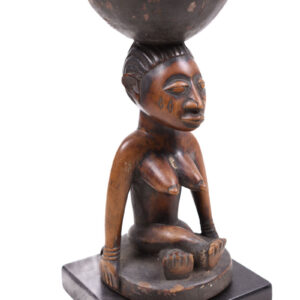 Divination bowl figure - Wood - Yoruba - Nigeria