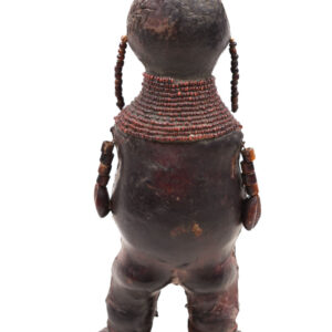 Fertility Doll - Terracotta, Beads, Leather - Chiki chiki - Cameroon