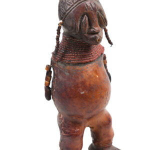 Fertility Doll - Terracotta, Beads, Leather - Chiki chiki - Cameroon