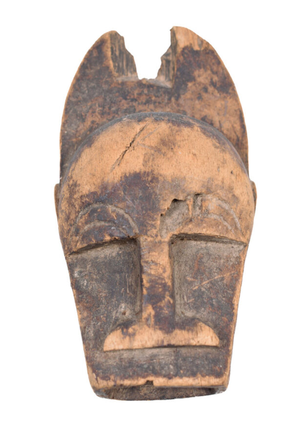 Buffalo mask - Wood - Baule - Ivory Coast