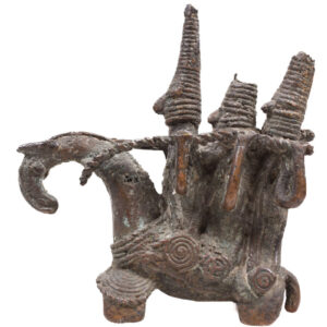 Horse rider figure - Bronze- Sao / Kotoko - Chad