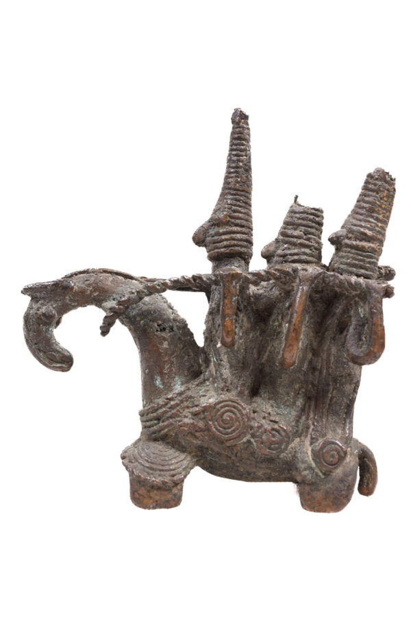 Horse rider figure - Bronze- Sao / Kotoko - Chad