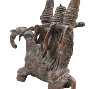 Horse rider figure - Bronze- Sao / Kotoko - Chad