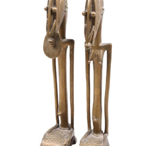 Ancestor couple - Metal - Brass - Dogon - Mali