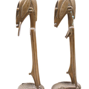 Ancestor couple - Metal - Brass - Dogon - Mali