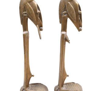 Ancestor couple - Metal - Brass - Dogon - Mali