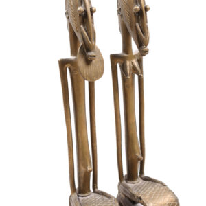 Ancestor couple - Metal - Brass - Dogon - Mali