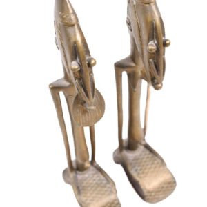 Ancestor couple - Metal - Brass - Dogon - Mali