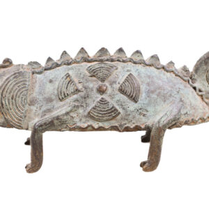 Chameleon Figure - Bronze - Bobo - Burkina Faso